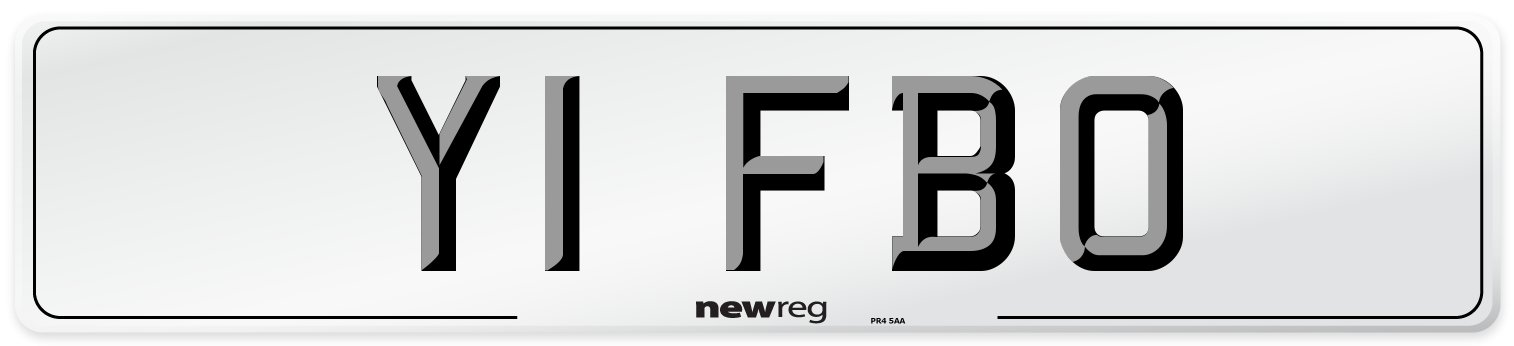 Y1 FBO Number Plate from New Reg